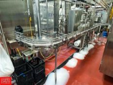 S/S Conveyor with Drive and 90° Turn, Dimensions = 17' x 3