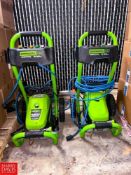 (2) Greenworks Pro 2,300 PSI Pressure Washers (Location: Dothan, AL)