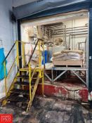 S/S Framed Platform with Stairs and Handrail, Dimensions = 8' x 6' (Location: Dothan, AL)