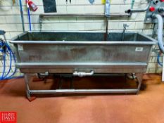 S/S COP Trough with S/S Butterfly Valve, Dimensions = 6' x 2' (Location: Hattiesburg, MS)