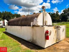 Newberry Tanks 10,000 Gallon Horizontal Tank, S/N: A669087, Integral Steel Foundation