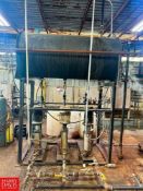 Skid-Mounted Boiler Water Feed System with Horizontal Tank, (3) Vertical Pumps, Valves and Piping