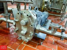 Waukesha Cherry-Burrell Positive Displacement Pump with S/S Clad 3 HP 1,755 RPM Motor and 2.5