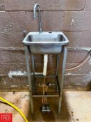 S/S Hand Sink with Foot Controls, Afco Ultimate Foamer Station and Hose Station