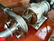 Fristam Centrifugal Pump with 15 HP 3,500 RPM Motor, 2.5