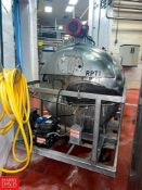 Zero 225 Gallon S/S Jacketed Horizontal Tank with Vertical Agitation, Pump, Mounted