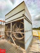 Baltimore Aircoil Company 2-Fan Evaporative Condenser, Model: VCZ-319, S/N: 95601086