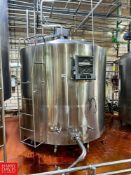 Walker 1,500 Gallon Jacketed Dome-Top, Flat-Bottom, S/S Processor, Model: PZ, S/N: 1649 with Sensor