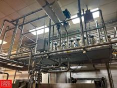 S/S Framed Platform with Ladder and Handrail, Dimensions = 115