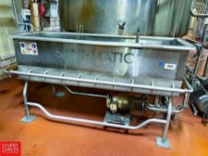 S/S COP Trough with Jet Spray and Centrifugal Pump, Dimensions = 6' x 2' (Location: Hattiesburg, MS)