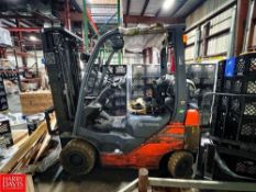 Toyota 2,500 LB Capacity Propane Fork Truck, Model: BFGU15 (Location: Hattiesburg, MS)