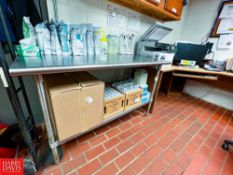 (3) Digital Pipettes Including: 3M and Sartorius and (1) S/S Table, Dimensions = 5' x 30