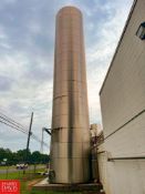 2006 Feldmeier 50,000 Gallon Jacketed All S/S Silo, S/N: A-272-06 with (2) S/S Tank Valves