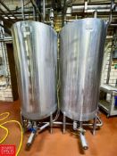 CIP Skid with (2) 250 Gallon S/S Tanks, Fristam Centrifugal Pump with S/S Clad 7.5 HP Motor