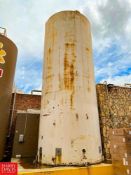 Walker 25,000 Gallon Jacketed S/S Silo, S/N: VSHT-2530-R with (2) Tank Valves, Agitation, Sensor