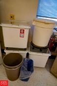 (4) Roller Containers and (30 Garbage Cans - Rigging Fee: $200