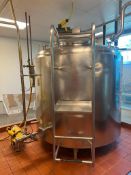 Cherry-Burrell 600 Gallon Jacketed S/S Processor, Model: FPDA, S/N: 600-78-2285 with Vertical