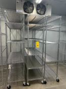 S/S Mobile Racks, Dimensions= 4' Length x 18
