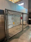 2-Gate Chain Link Enclosure, Dimensions= 16' Length x 64