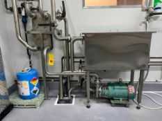 S/S COP Trough with Centrifugal Pump and S/S Plate Heat Exchanger, Dimensions= 32