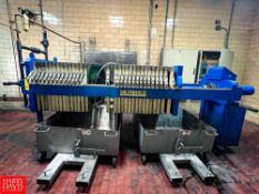 Micronics Engineered Filtration Carbon Filter Press, S/N: 66100