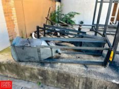 Power Feed Hopper with Auger Conveyor and Bag Stand, Dimensions = 5' x 5'