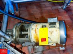 Tri-Clover 5 HP Centrifugal Pump with Leeson 1,760 RPM Motor and 3