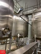 Cherry-Burrell 5,000 Gallon Type-C Single Shell S/S Vertical Tank Dome-Top Cone-Bottom, Model: CV, S