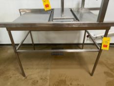 S/S Table, Dimensions= 4' x 30