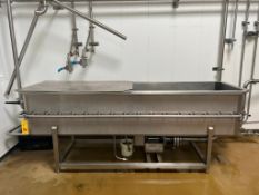 S/S COP Trough with Jet Sprayand Centrifugal Pump, Dimensions= 8' x 26