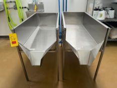 S/S Drain Trough with Insert, Dimensions= 46