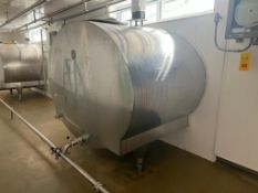 Mueller 800 Gallon Jacketed, All S/S Horizontal Tank, Model: 
