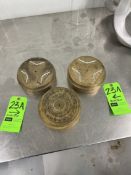 (3) PASTA PRESS DIES, (2) JUMBO SHELL, (1) GEMELLI