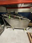 PORTABLE COOLING TANK WITH CLEATED CONVEYOR, APPROX. 66