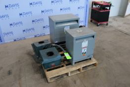 (1) HEVI-DUTY General Purpose Transformer, Cat. No. T5H15S, H.V. 480 Delt, 3 Phase, & (1) HEVI-