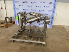 Quadruple S/S Filtration Skid, with (4) S/S Filters, Dims. of Filters: Aprox. 23