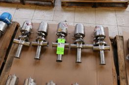 (5) S/S Air Valves, with S/S Cross Bodies,Aprox. 2