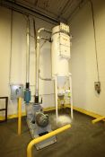 Nu-Con Dust Collection System,with Rotary Star Valve Bottom Discharge, M/N RV-02/1hp, S/N N05037-