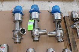 (3) S/S 2-Way Air Valves,Aprox. 2-3/4