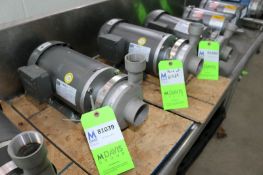 (2) NEW WEG 3 hp Pumps, M/N 00336ES3EF56C, 208-230/460 Volts, 3 Phase, with Aprox. 2-1/4