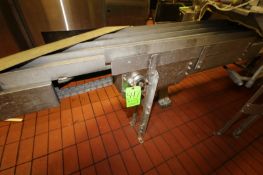 3-Lane Straight Section of Conveyor, with Aprox. 3-1/4