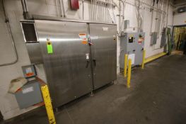 (2) Double Door Control Panels, 1-S/S Panel, with (2) Allen-Bradley 13-Slot PLCs, & Other Control