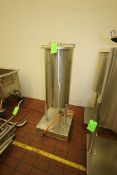 Aprox. 35 Gal. S/S Single Wall Vertical Tank, Internal Dims.: Aprox. 36