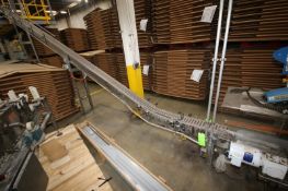 (1) Section of Product Conveyor, Aprox. 75 ft. L Overall Length, Includes (1) Incline Section & (