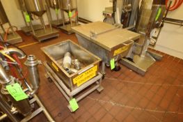 (2) Portable S/S Troughs, Mounted on Portable S/S Frame (LOCATED IN CHAMPAIGN, IL) (RIGGING, LOADING