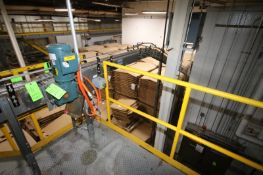 Incline Section of Nercon Product Conveyor, Overall Length: Aprox. 86 ft. L, with Aprox. 7-1/2