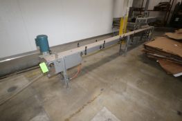 1-Straight Section of Nercon Product Conveyor, Overall Length: Aprox. 18 ft. L, with Aprox. 7-1/2