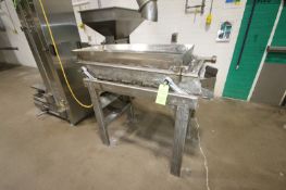 S/S Shaker Deck, with Baldor 1 hp Motor, Internal Deck Dims.: Aprox. 45