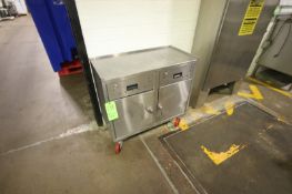 S/S Portable Cabinet, Overall Dims.: Aprox. 39-1/2