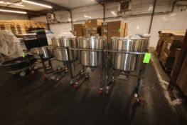 Lot of Assorted (4) S/S Totes, on Portable Mild Steel Frames (LOCATED IN SAHUARITA, AZ) (RIGGING,